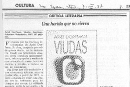 Una herida que no cierra