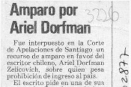 Amparo por Ariel Dorfman  [artículo].