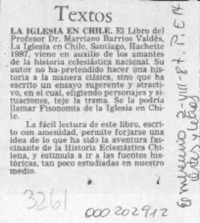 La iglesia en Chile  [artículo]