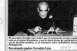 "Católicos cobardes aceptan al comunismo como doctrina"  [artículo].