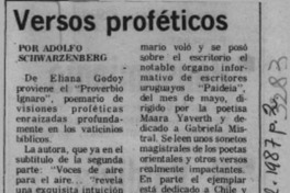 Versos proféticos