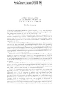 Naves quemadas, la demitificación de un héroe histórico