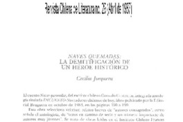 Naves quemadas, la demitificación de un héroe histórico