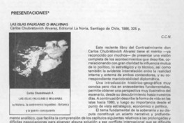 Las islas Falkland o Malvinas  [artículo] C. C. N.