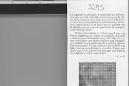 La iglesia en Chile  [artículo] M. A. R.