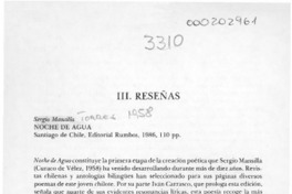 Reseñas  [artículo] Eduardo Barraza Jara.