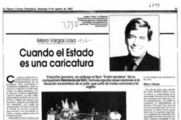 Cuando el Estado es una caricatura  [artículo] Mario Vargas Llosa.