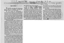 Tres obras  [artículo].