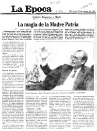 La magia de la Madre Patria  [artículo] Maura Brescia.