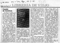 Cazador de monstruos  [artículo].