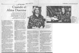 Cuando el alma duerme  [artículo]María Soledad Dalbosco.