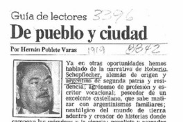 De pueblo y ciudad  [artículo].