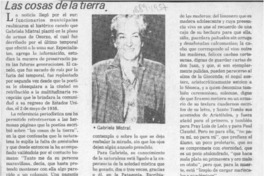 Las cosas de la tierra  [artículo] S.