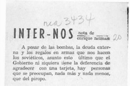 Inter - nos  [artículo] Enrique Neiman.