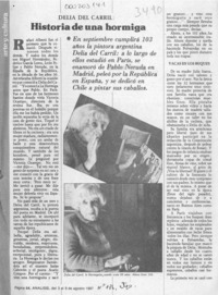 Historia de una hormiga  [artículo] Carolina Díaz.