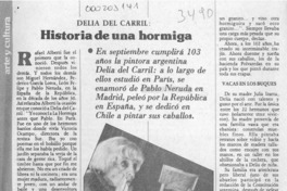 Historia de una hormiga  [artículo] Carolina Díaz.
