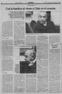 Con la bandera al viento y Chile en el corazón