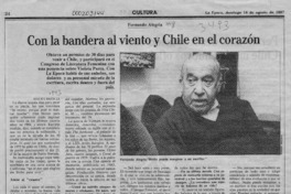 Con la bandera al viento y Chile en el corazón