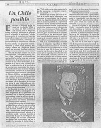 Un Chile posible  [artículo].