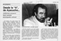 Desde la "A", de Ayacucho --  [artículo] A. S.