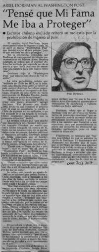 "Pensé que mi fama me iba a proteger"  [artículo].