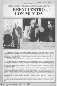 Reencuentro con mi vida  [artículo].
