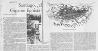 Santiago, el gigante egoísta?  [artículo] Cecilia García Huidobro.