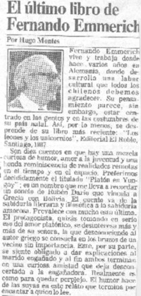 El último libro de Fernando Emmerich