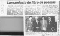 Lanzamiento de libro de poemas