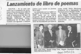 Lanzamiento de libro de poemas