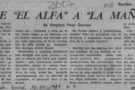 Desde "El Alfa" a "La Mañana"  [artículo] José Vargas Badilla.