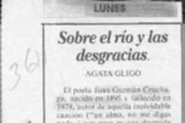 Sobre el río y las desgracias  [artículo] Agata Gligo.