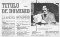 Título de dominio  [artículo].