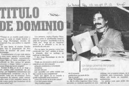 Título de dominio  [artículo].