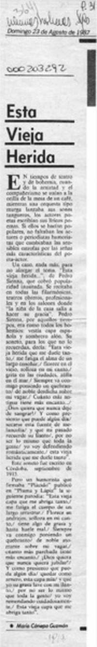 Esta vieja herida  [artículo]Mario Cánepa Guzmán.