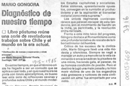 Presentado libro sobre Mario Góngora