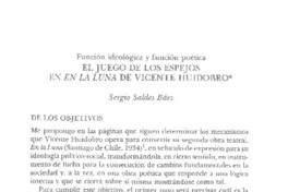 El juego de los espejos en "En la luna" de Vicente Huidobro