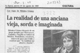 La realidad de una anciana vieja, sorda e imaginada  [artículo] Maura Brescia.