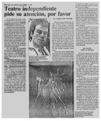 Teatro independiente pide su atención, por favor