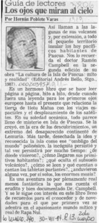 Los ojos que miran al cielo