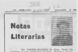 Notas literarias