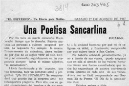Una poetisa sancarlina  [artículo] Jucarlo.