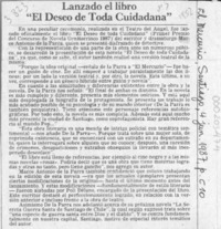 Lanzado el libro "El deseo de toda ciudadana"  [artículo].