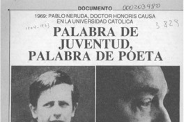 Palabra de juventud, palabra de poeta  [artículo].