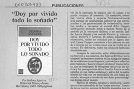 "Doy por vivido todo lo soñado"  [artículo] Juan Andrés Piña.