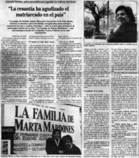 "La cesantía ha agudizado el matriarcado en el país"