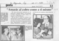 "Amarás al cobre como a ti mismo"  [artículo].