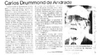 Carlos Drummond de Andrade  [artículo] Jorge Mendoza Enríquez.