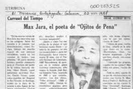 Max Jara, el poeta de "Ojitos de pena"