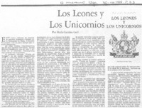 Los leones y los unicornios